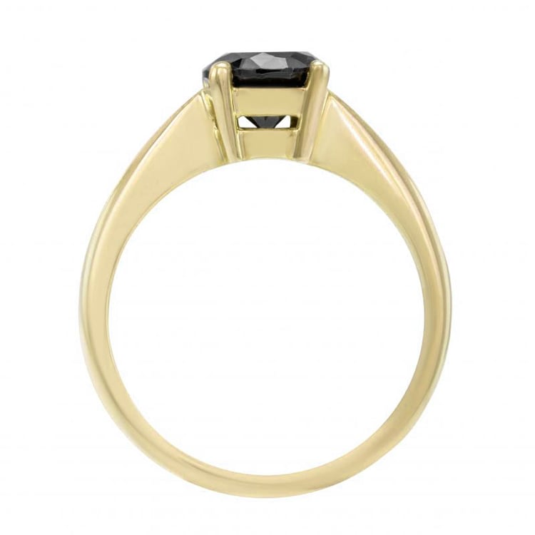 Verlobungsring aus Gold mit schwarzem Diamant Remmey 24765