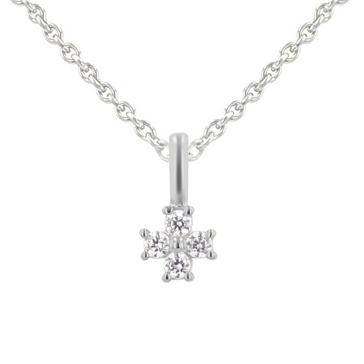 Anhänger mit einer Blume aus Lab Grown Diamanten Lars 112960