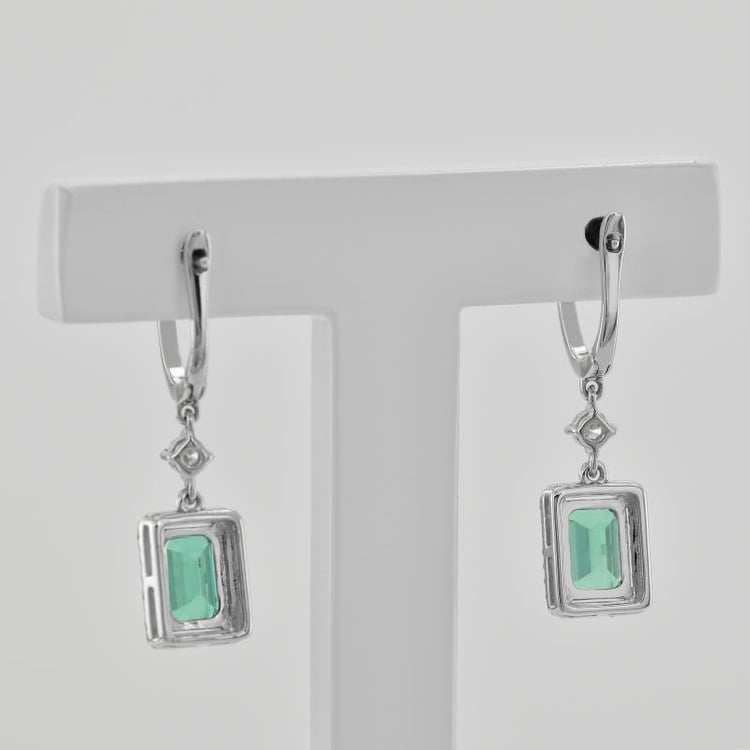 Smaragdohrringe mit Diamanten Amata 16846