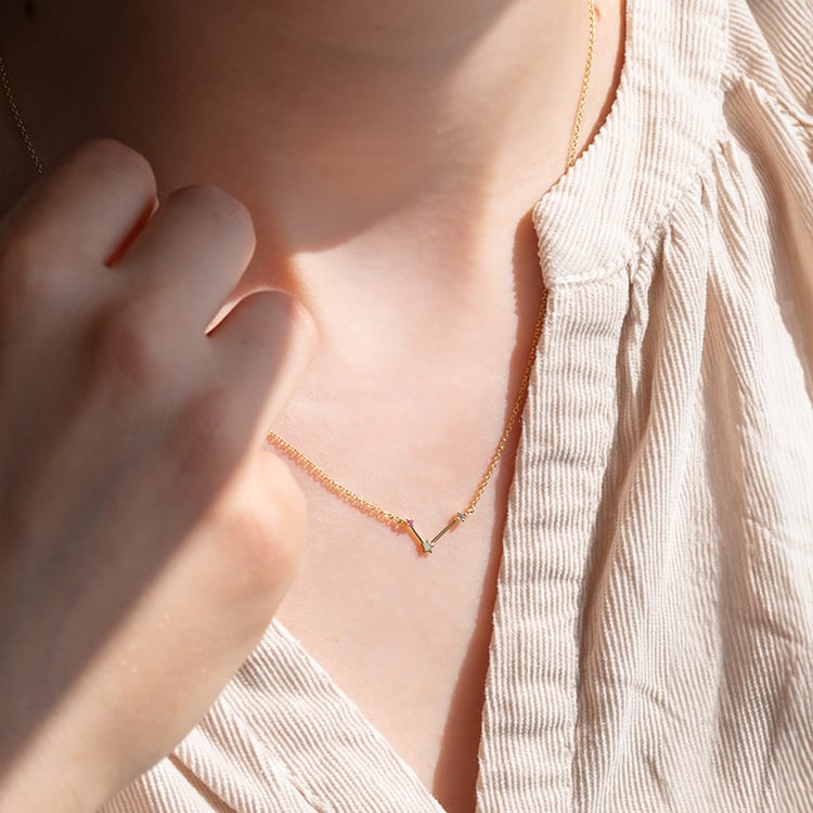 Halskette mit Tierkreiszeichen Libra 140993