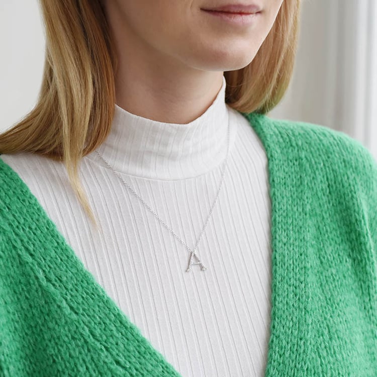 Personalisierter Anhänger mit Lab Grown Diamanten Amira 90492