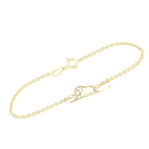 Armband Der Kleine Prinz mit einem Elefanten und einer Gravur