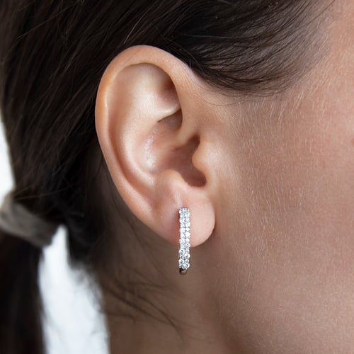 Runde Diamant-Ohrringe Nicholls