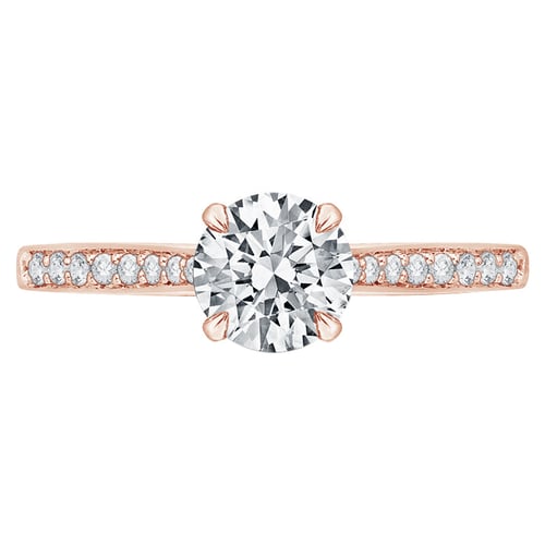 Verlobungsring mit Moissanit und Lab Grown Diamanten Ulani