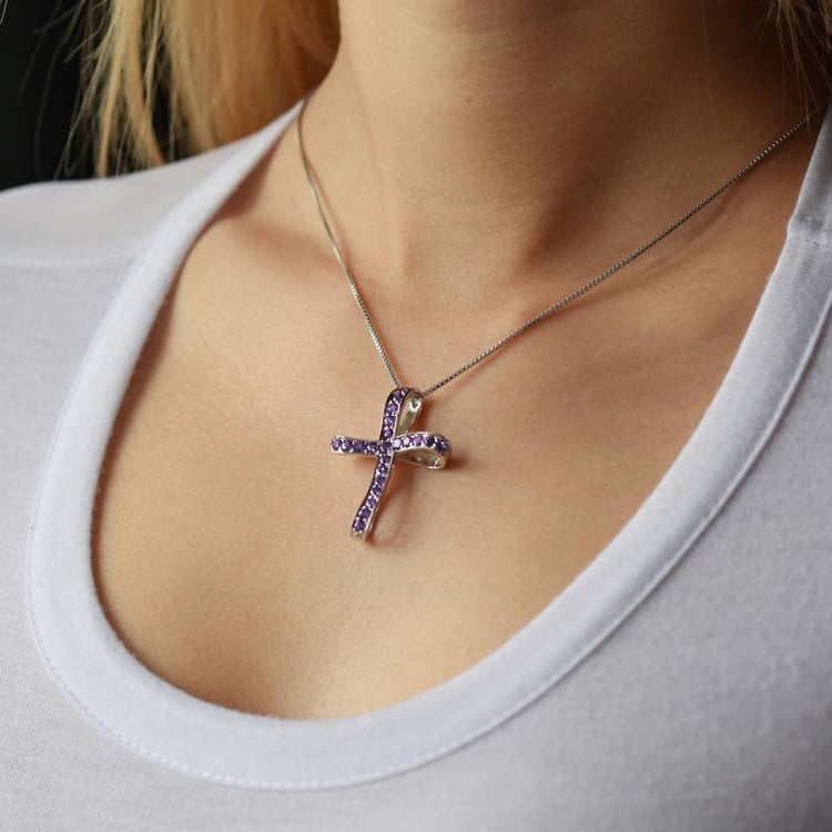 Halskette mit Amethyst 13465