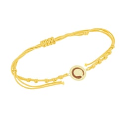 String Armband mit Yoga Symbol Enso