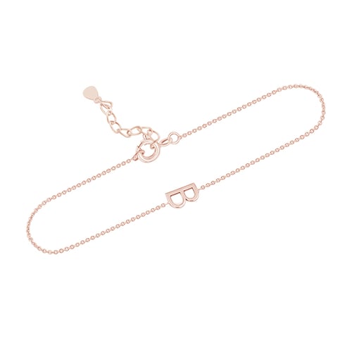 Silbernes Armband mit Buchstaben Ihrer Auswahl Annika