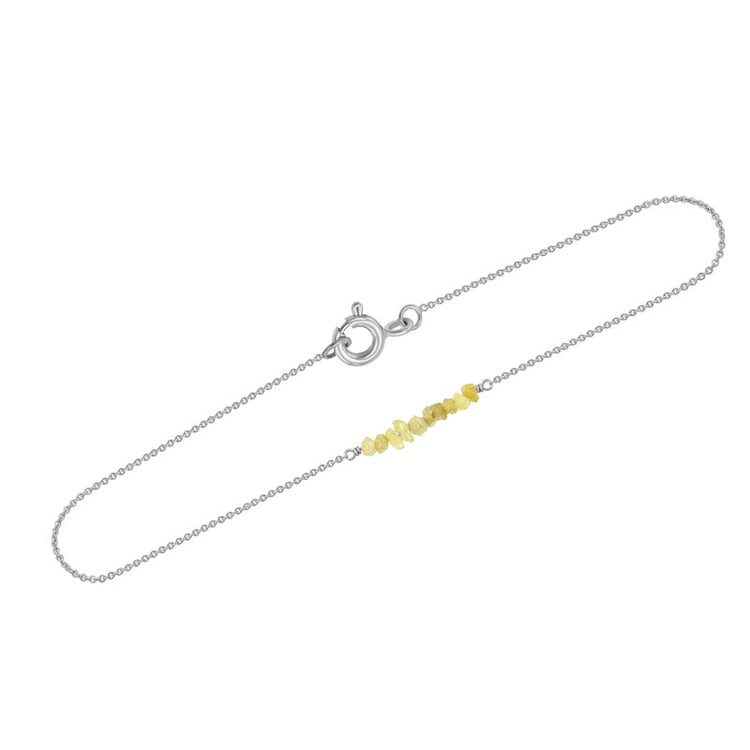 Armband mit gelben ungeschliffenen Diamanten Wiul 38499