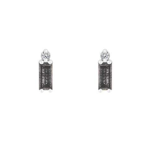 Ohrringe mit Baguette und Round Diamanten Xene