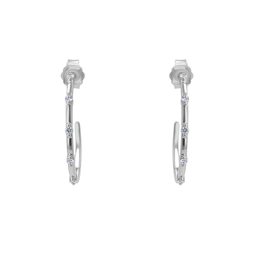 Runde Ohrringe mit Lab Grown Diamanten Garcia