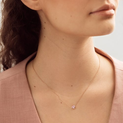 Silberkette mit Morganit Jonie
