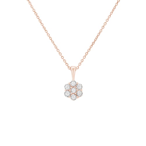 Anhänger aus Diamanten in Blumenform Puneet