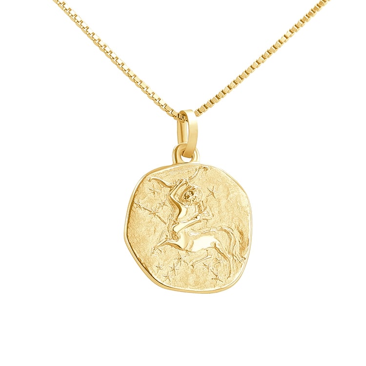 Goldanhänger mit Symbolen des Tierkreiszeichens 143667