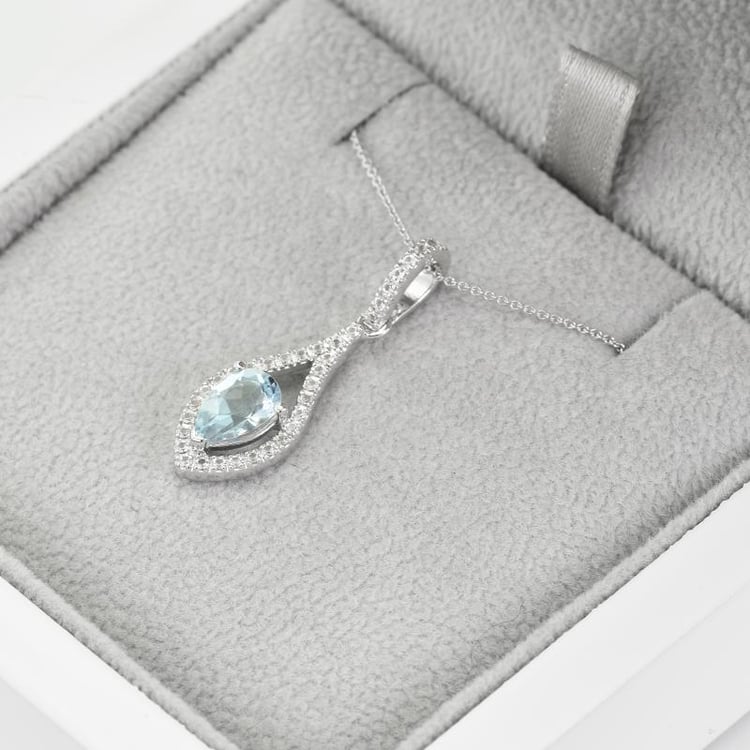 Anhänger mit Aquamarin 38889