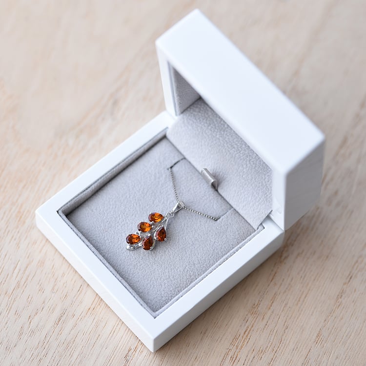 Romantische Halskette mit Citrinen Averie 60368