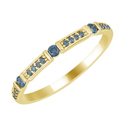 Eternity Ring in Gold mit blauen Diamanten Salome