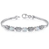 Silberarmband mit Opalen Clio