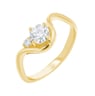 Ring mit rundem Diamanten