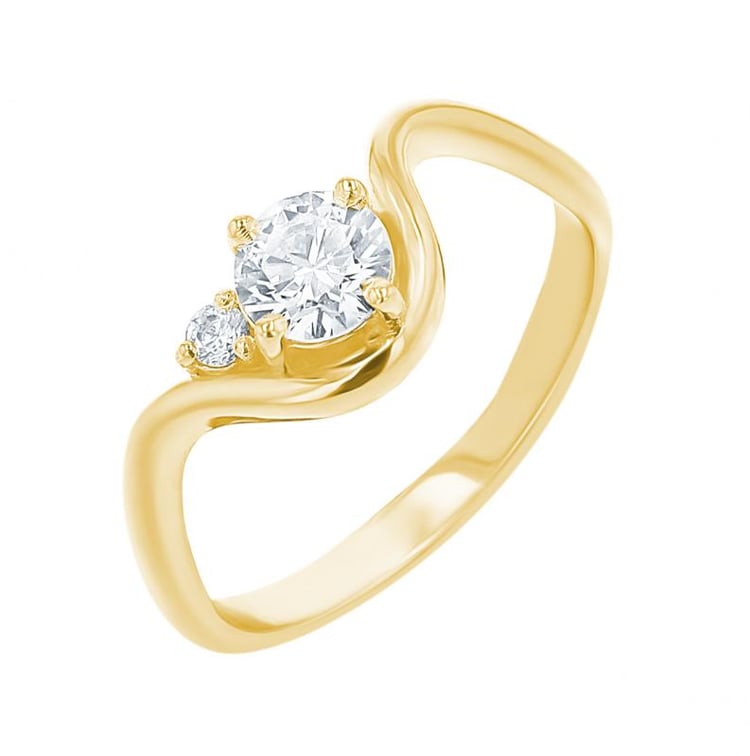 Ring mit rundem Diamanten 155498