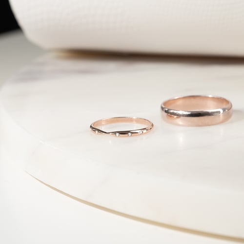 Ehering Eternity Goldring und Herren Komfort Ring Toskani