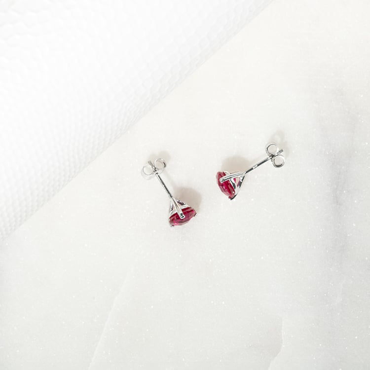 Goldene Martini Ohrringe mit Rubinen Remie 132631