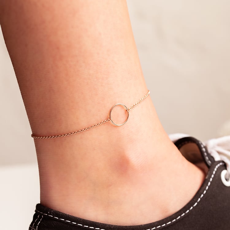 Silbernes Karma Fußkettchen Cain 140829