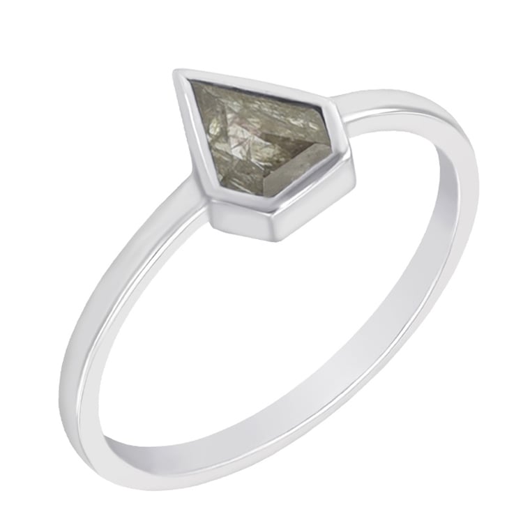 Ring mit Salt and Pepper Diamant Caritta