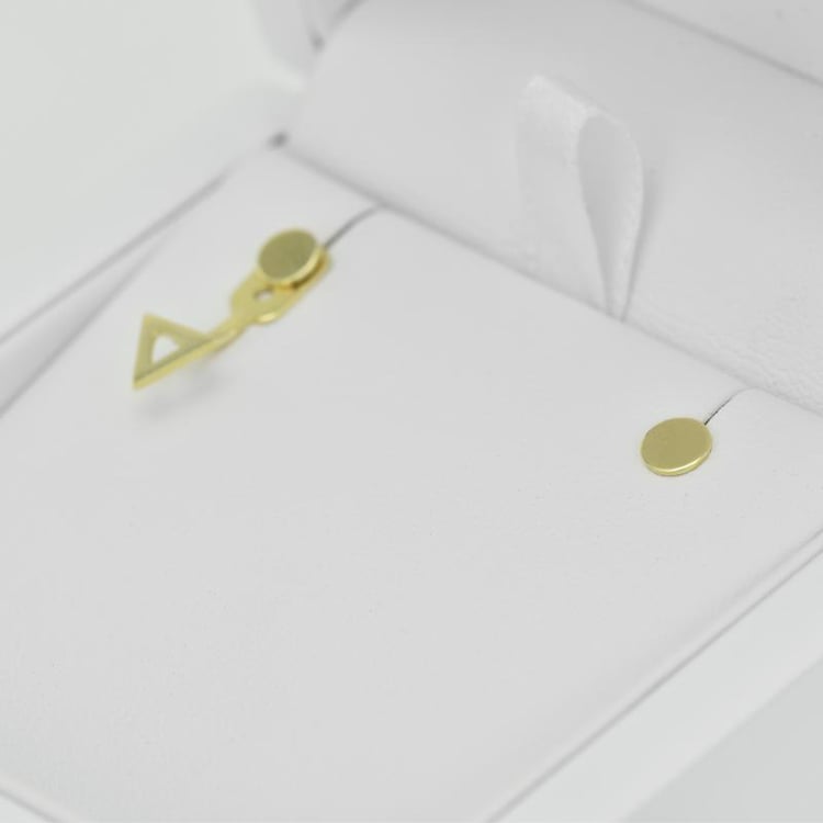 Goldene Ohrringe 16720