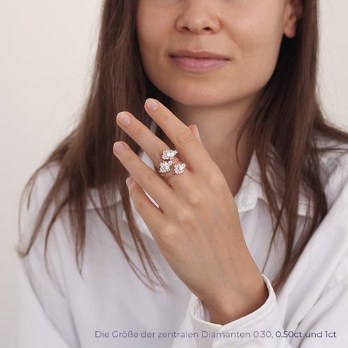 Unkonventioneller Verlobungsring mit Lab Grown Diamanten Moore