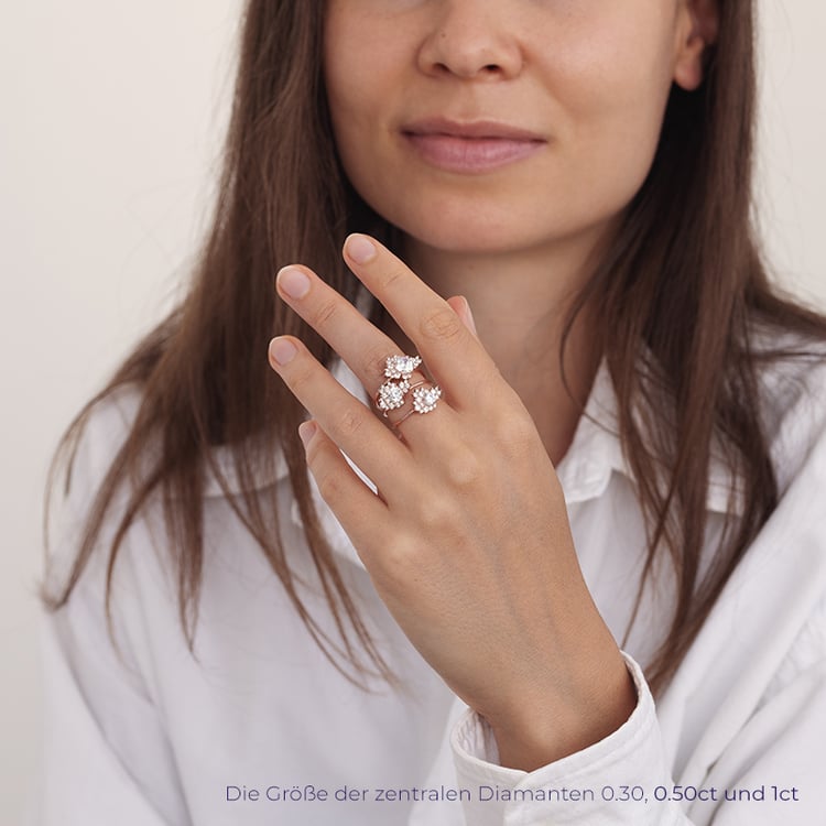 Unkonventioneller Verlobungsring mit Lab Grown Diamanten Moore 129165