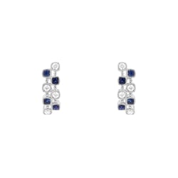 Ohrstecker mit Diamanten und Saphiren Viltaute