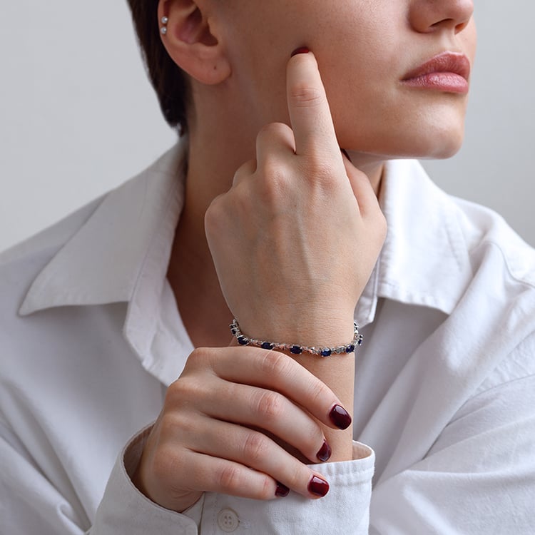 Armband aus Silber mit Saphiren Anaby 133346