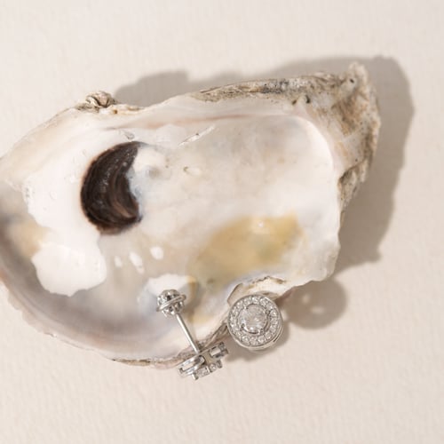 Halo Ohrringe mit Lab Grown Diamanten Zulfikar