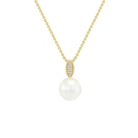 Silberner Anhänger mit Diamanten Alixa