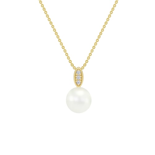 Silberner Anhänger mit Diamanten Alixa