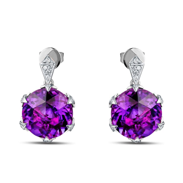 Ohrringe mit Amethysten 87980