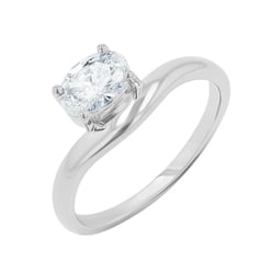 Atypischer Verlobungsring mit ovalem Lab Grown Diamanten Adina