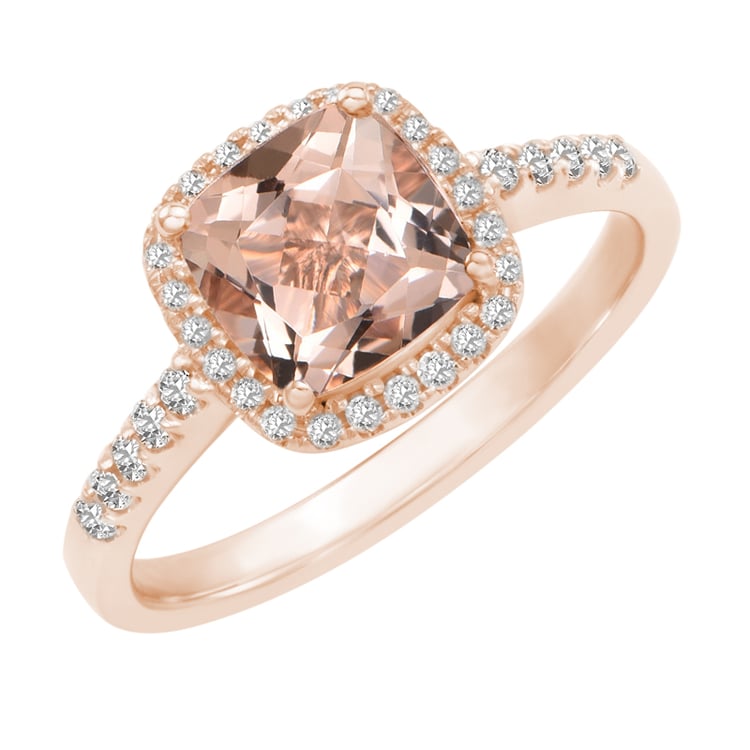 Goldring mit 2.35ct Morganit und Diamanten Karen