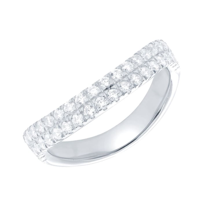 Halber Eternityring aus Gold mit Lab Grown Diamanten Vilgot