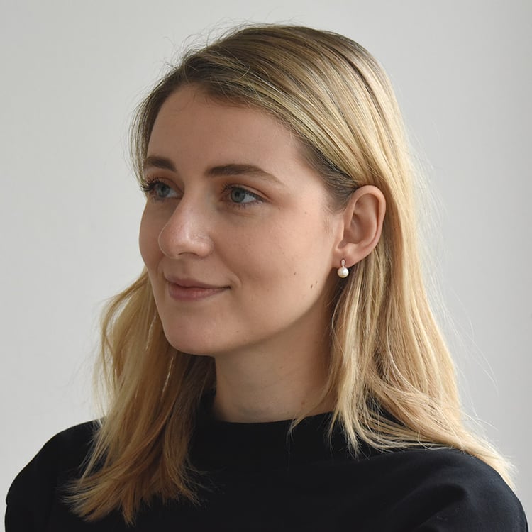 Perlenohrringen in Silber mit Diamanten Holis 73854