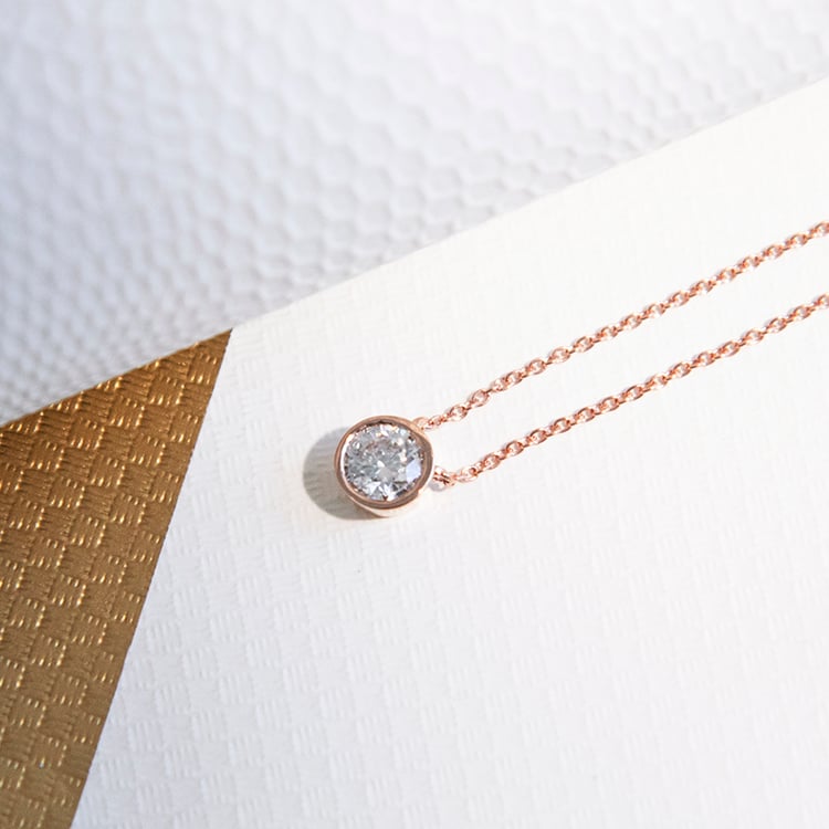 Halskette mit strahlendem Moissanit Jonie 110582