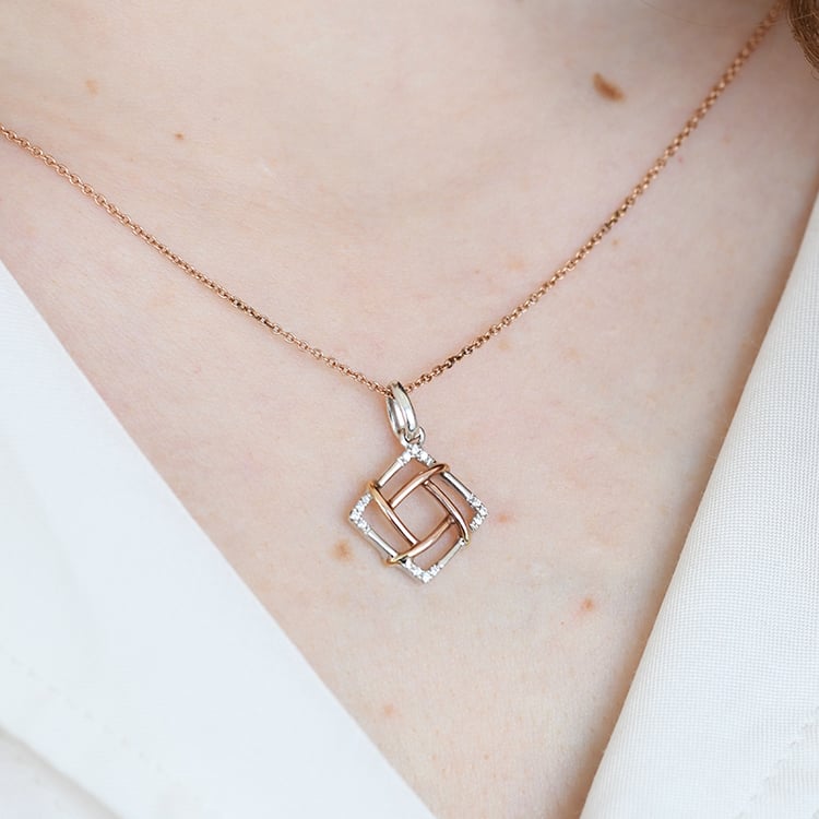 Atypischer Anhänger mit Diamanten Rafeale 118387