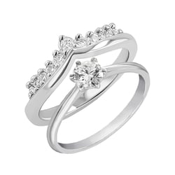 Ringset mit Diamant Ihrer Wahl Bethanie