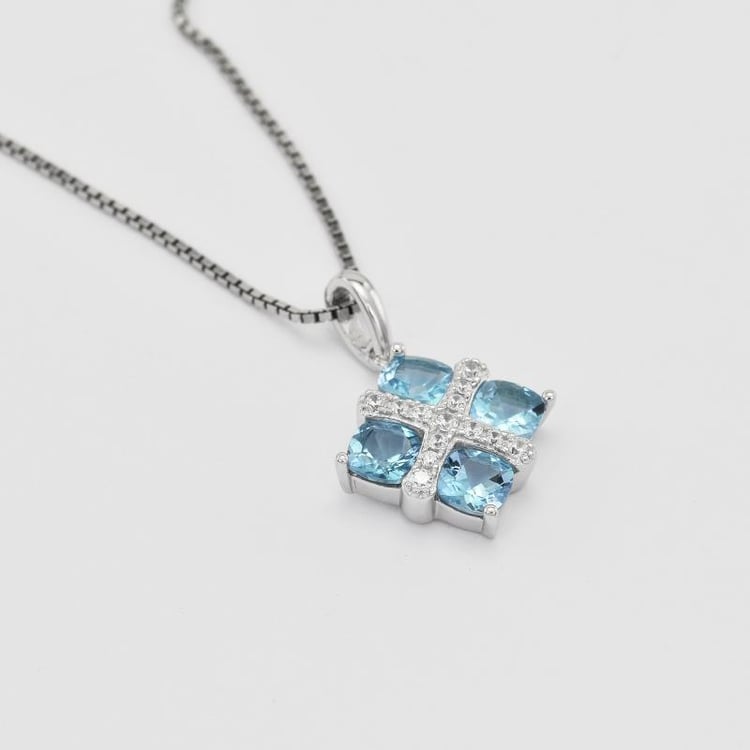 Halskette mit Topasen 30435