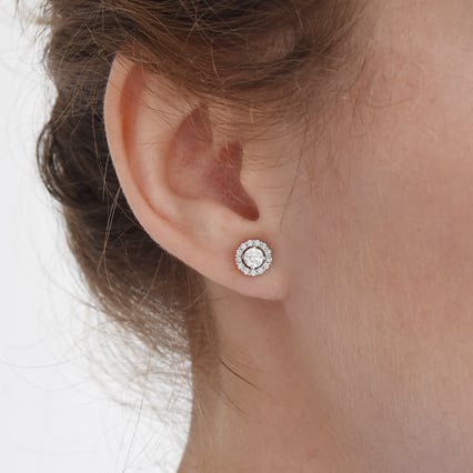 Goldene Ohrringe 2in1 Demetra