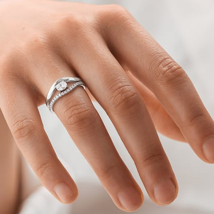 Set mit Diamantringen Celeste