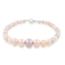 Goldenes Perlenarmband mit mehrfarbigen Perlen Pyah