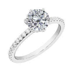 Verlobungsring mit Moissaniten Fabio