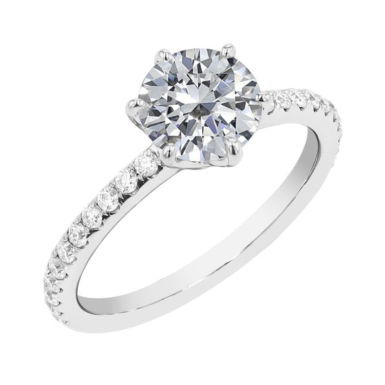 Verlobungsring mit Moissaniten Fabio